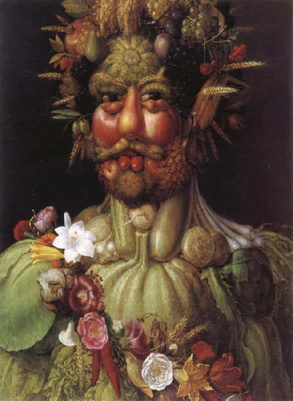 Giuseppe Arcimboldo Emperor Rudolf II as a Vertumnus Germany oil painting art